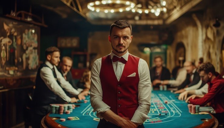Live Sic Bo table streaming on mobile phone with dice visible